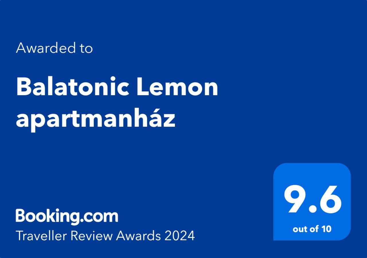 Balatonic Lemon Apartmanhaz Siofok Ngoại thất bức ảnh