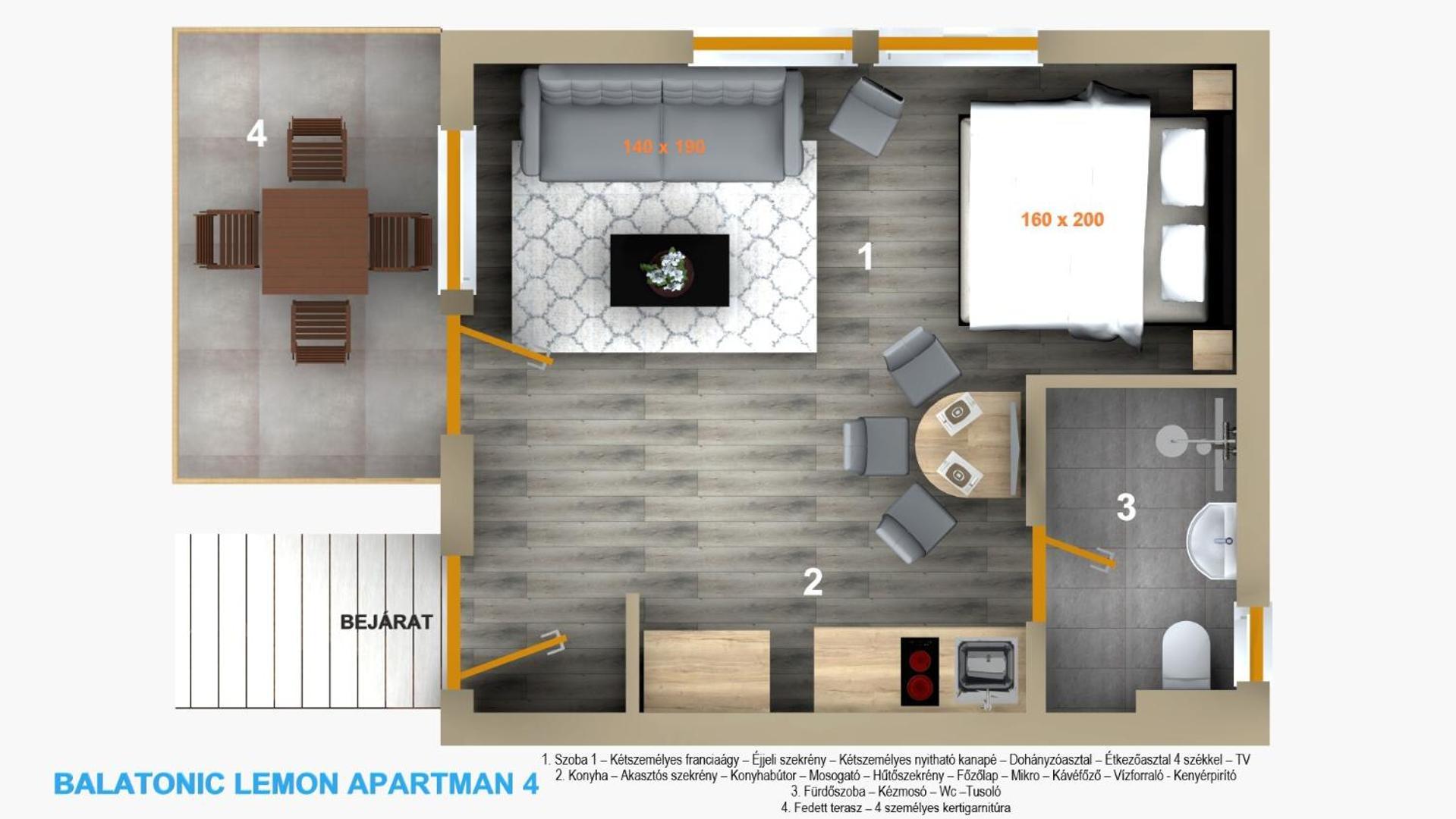 Balatonic Lemon Apartmanhaz Siofok Phòng bức ảnh